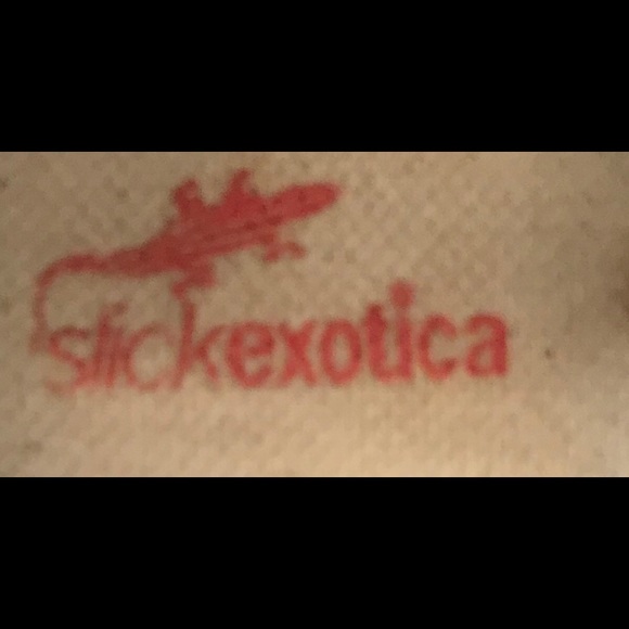 Slick Exotica Croc & Pat Leather Sneakers. US-12 - Picture 7 of 8